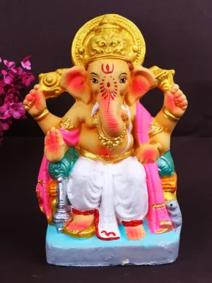 8.5 Inch Bhupati Eco Friendly Ganesha Idol